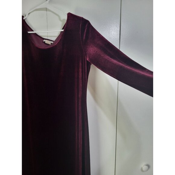 VTG LAPIS Womens Whimsigoth Velvet Maxi Dress SZ M Burgundy Grunge Witchy - Picture 5 of 11